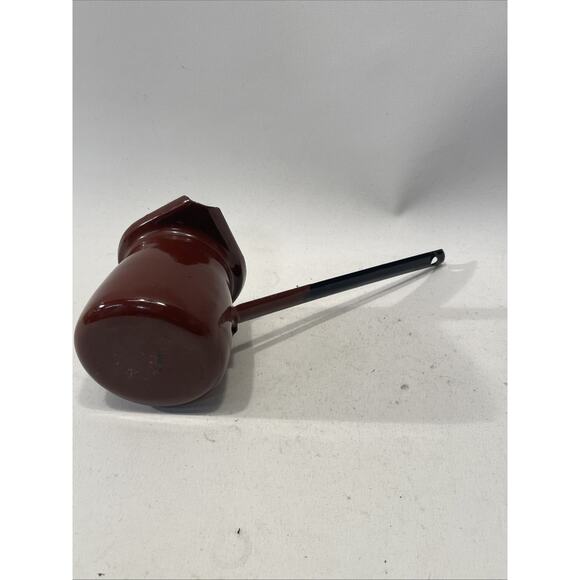 Vintage Coffee Pot Small Melting Pot Made in Poland Red And White - Picture 3 of 8